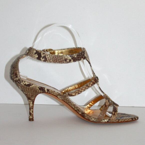 Coach Haydon Python Print High Heels Size 8.5 - Picture 6 of 14